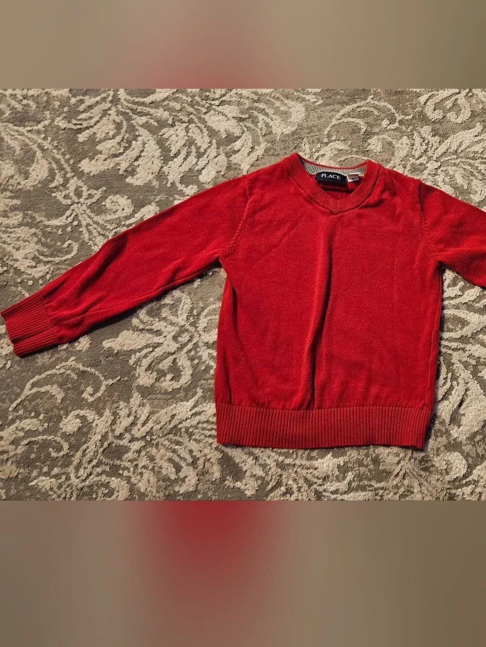 Boys Place Red Crewneck Sweater